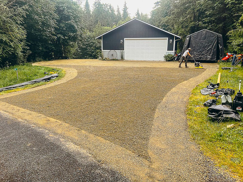 gravel driveway olympic peninsula