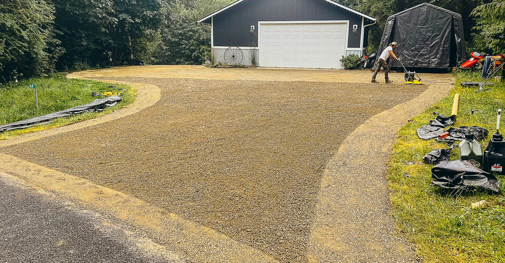 gravel driveway repair Washington olympic peninsula